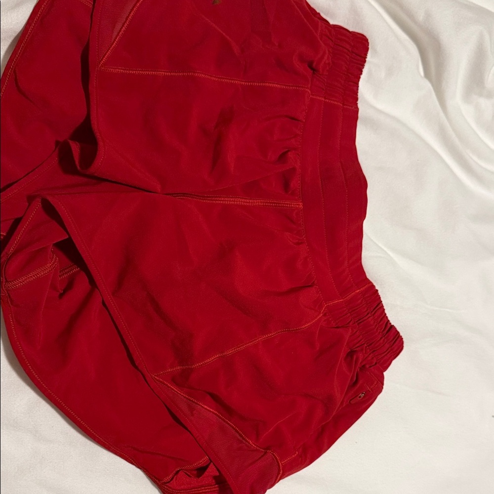 lululemon athletica Bold Red Athletic Shorts